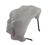 Serre-tête respirant en mousseline avec strass pour femmes polyvalents, pour les tenues de soirée à la mode