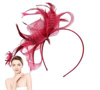 Serre-tête rétro pour femme - Petit chapeau en - Accessoire pour cheveux en PVC et tissu pour mariage, événement social, thé du soir et festivals