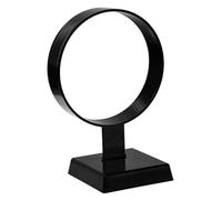 Serre-tête rond amovible en acrylique - Support standard pour bandeau et accessoires pour cheveux - Organisateur de bijoux - Noir