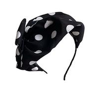 Serre-tête rond imprimé à pois pour femme, chapeau bibi pour cocktail, église, fête de mariage