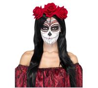 Serre-tête roses rouges adulte - Rouge