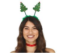 SERRE-TÊTE SAPINS DE NOËL VERTS ADULTE