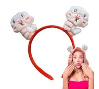 Serre-tête serpent en peluche, bandeau serpent de dessin animé - Couvre-chef animal en peluche, fournitures de fête du Nouvel An chinois pour femmes et filles