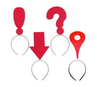 Serre-tête Symbole 4 Pièces avec des Motifs Flèche Point d'Interrogation
