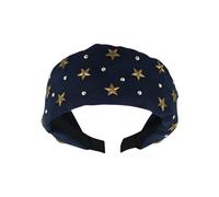 Serre-tête tendance en forme d'étoile avec strass - Accessoire de cheveux en tissu confortable pour femme et adolescente