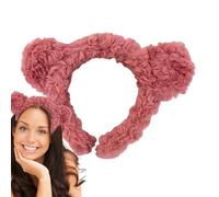 Serre-tête tendance pour femme | Anneaux pour le visage avec large bandeau - Titulaire du bandeau pour les cheveux de dessin animé Bandeau élastique en forme d'oreille d'ours, chapeaux
