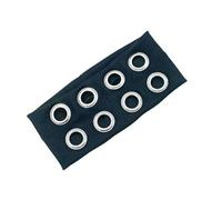 Serre-tête tendance punk avec œillets creux et influence rock en métal pour femme