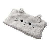 Serre-tête tête de chat en peluche turban élastique pour se laver le visage, spa, maquillage