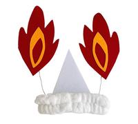 Serre-tête tête de mort d'Halloween Specter - Serre-tête gothique - Flamme - Pour déguisement - Accessoire de cheveux effrayant - Bandeau gothique - Bandeau d'Halloween