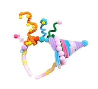 Serre-tête torsadé délicat pour fête d'anniversaire Motif gâteau étoilé