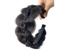 Serre-tête tressé en fibre synthétique avec arête de poisson pour un look tendance