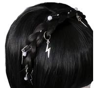 Serre-tête tressé en métal orné d'étoiles - Accessoire de costume confortable - Unisexe