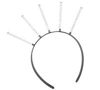 Serre-tête uni avec ressort pour concours de beauté, bal de fin d'année, coiffe décontractée pour femmes, hommes, filles, écolières, accessoire décoratif pour cheveux