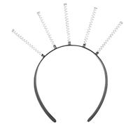 Serre-tête uni avec ressort pour concours de beauté, bal de fin d'année, coiffe décontractée pour femmes, hommes, filles, écolières, pinces à cheveux pour femmes