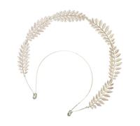 Serre-tête unique en forme de feuille de déesse dorée - Ornement de cheveux - Couronne de mariée pour femme et événement costumé