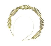 Serre-tête unique en forme de feuille de déesse dorée - Ornement de cheveux - Couronne de mariée pour femme et événement costumé