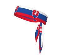 Serre-tête unisexe avec drapeau de la Slovaquie pour tennis, ninja, course à pied