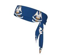 Serre-tête unisexe avec drapeau de l'État de la Louisiane pour tennis, ninja, course à pied