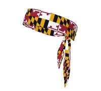 Serre-tête unisexe avec drapeau de l'État du Maryland pour tennis, ninja, course à pied