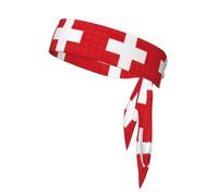 Serre-tête unisexe avec drapeau suisse pour tennis, ninja, course à pied