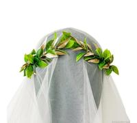 Serre-tête unisexe motif feuille de laurier, couronne grecque, cerceau de fée de la forêt, Halloween, fête elfique
