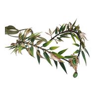 Serre-tête vert réglable avec style forêt vintage, accessoire de décoration pour cheveux pour usage quotidien et fêtes