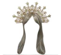 Serre-tête vintage avec perles pour concours de beauté, accessoires de cheveux pour mariage, accessoires photo de mariée