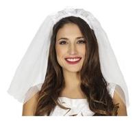 serre-tête voile de mariée roses tissu blanc femme - guirca 17412 Blanc G