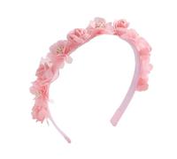 Serre-têtes à fleurs artificielles for filles, serre-tête tendance en perles for enfants, couronne de fleurs, couvre-chef de fête(D)