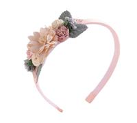 Serre-têtes à fleurs artificielles for filles, serre-tête tendance en perles for enfants, couronne de fleurs, couvre-chef de fête(G)