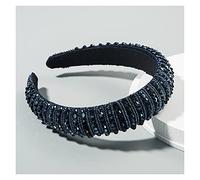 Serre-têtes de luxe en cristal élégant et scintillant pour femmes, bandeaux rembourrés en strass faits à la main en éponge