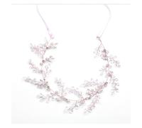 Serre-têtes Faits Main en Perles d'or Rose et Strass pour Femmes, Accessoires de Cheveux de Mariage, diadème de mariée, Bijoux de Cheveux durables