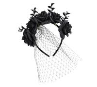 Serre-têtes Halloween Coiffe Voile Halloween | Cercle à Cheveux Rose de Fête Accessoires Pour Cheveux, , Coiffe Et Voile Pour Cosplay, Déguisement, Bal Masqué, Carnaval,