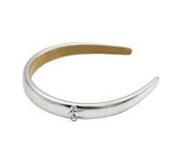 Serre-Têtes Rembourrés avec Nœud - Bandeaux Doux en Couleurs Pastel, Accessoires Élégants pour Femmes et Filles, Idéal comme Cadeau ou pour Anniversaires (Argent, ONE SIZE)