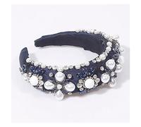 Serre-têtes rembourrés en perles de cristal colorées baroques de luxe scintillants faits à la main avec strass pour femmes, accessoires de cheveux de mariage