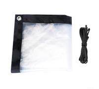 Serre transparente avec housse isolante en polyéthylène, offrant une protection coupe-vent et imperméable contre le froid (2 x 1 m)