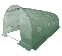 Serre tunelle de jardin 6 x 3 m ""Lys"" - 18 m² - 140g - Vert