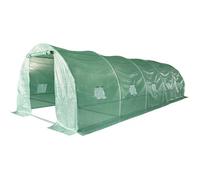 Serre tunelle de jardin 8 x 3 m ""Lys"" - 24 m² - 140g - Vert
