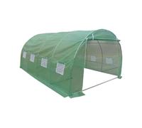 Serre tunnel avec structure en acier 12 m² - L300 x l400 x H200 cm - Vert - IPOMEA