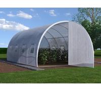 Serre tunnel - VENTE-UNIQUE - ALOCASIA - Grande porte d'accès - L300 x l400 x H200 cm