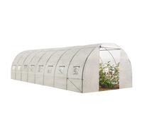 Serre Tunnel De Jardin 24m² Blanche Gamme Maraichère Des Andes 8x3m