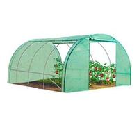 Serre tunnel de jardin 4 saisons 12M² verte gamme maraîchère ZEBRA 4x3M G