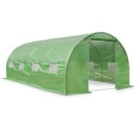 Serre tunnel de jardin avec armature métallique 3x6m Garden Point verte