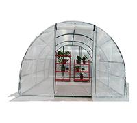Serre tunnel durable et robuste pour jardinage d'hiver - Structure en acier robuste pour culture de tomates, disponible en 2 m, 3 m, 4 m, 5 m, 6 m de longueur