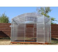 Serre ultra résistante 3x8M avec polycarbonate 10MM "Bruno" - Ta solution toute l'année pour des récoltes abondantes !