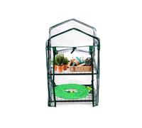Kinzo Serre de Jardin 45 X 50 X 80 cm - Mini Serre avec 2 Étagères - Résistante aux Intempéries et Transparente