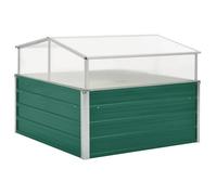 Serre - vidaXL - 100x100x77 cm - Acier galvanisé - Aluminium - Polycarbonate