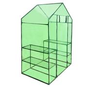 Serre - vidaXL - 4 étagères - Acier thermolaqué - Résistante aux UV - Vert transparent