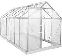 Serre Zelsius aluminium SET, 380 x 190 cm, fondations incluses