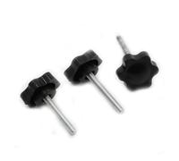 Serrer à la main le filetage du boulon de la poignée de la vis | Écrous de serrage en forme d'étoile M4 M5 M6 M8 M10 M12, bouton en acier au carbone(16mm,M6 5pcs)